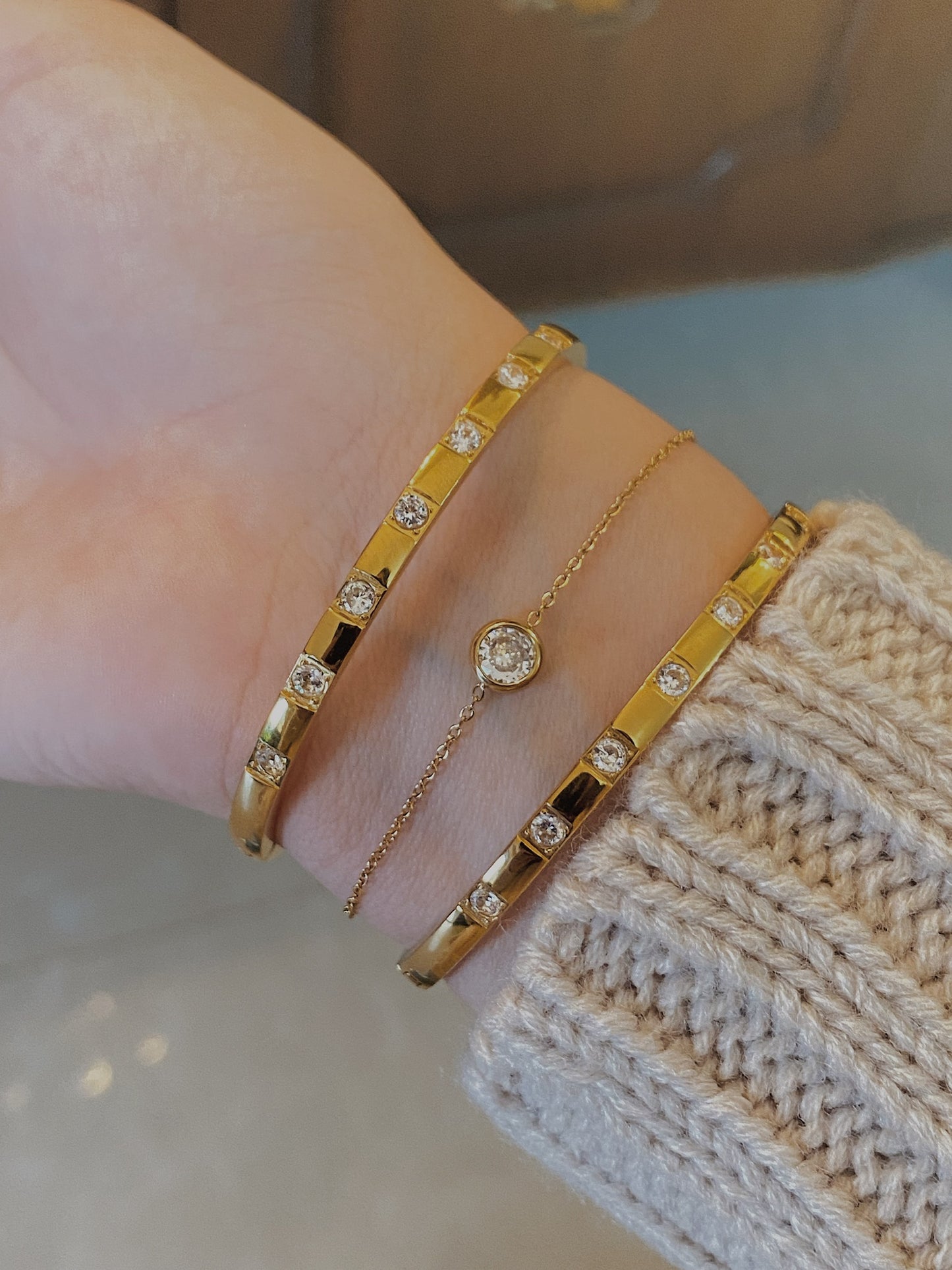 Pulsera Cadena Cristal