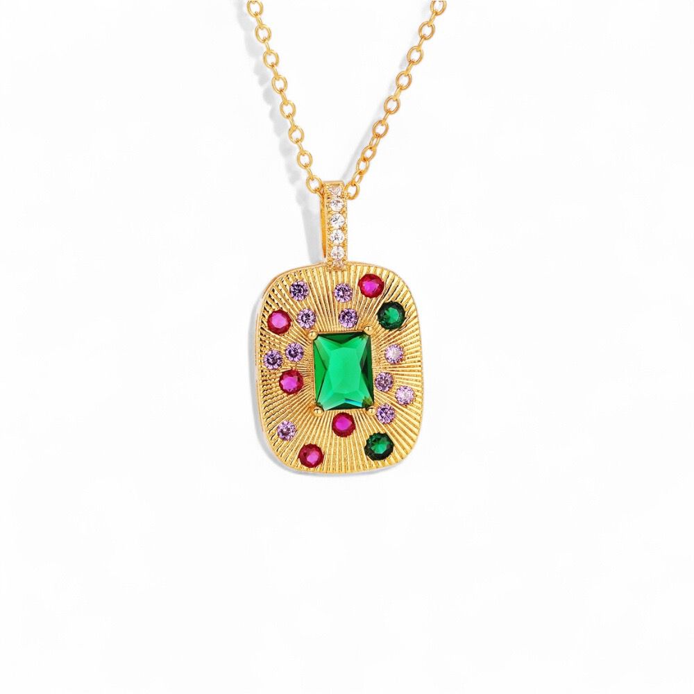 Collar Piedras Colores