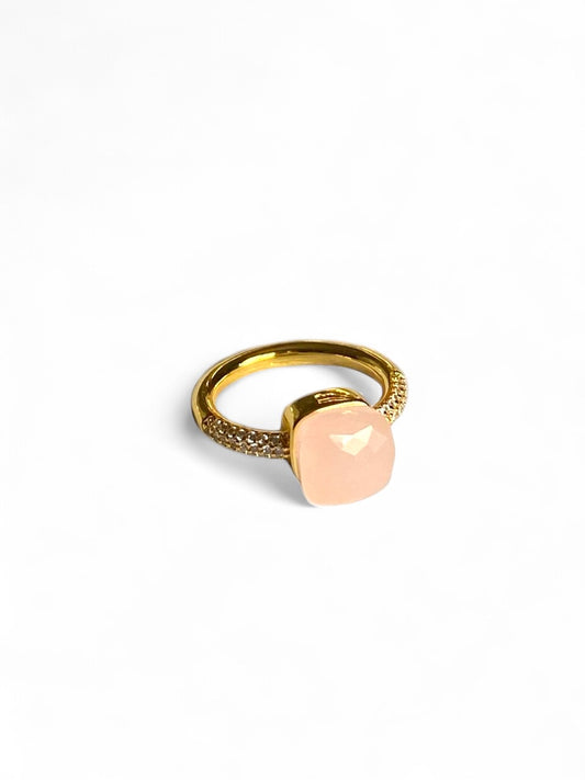 Anillo Piedra Rosa
