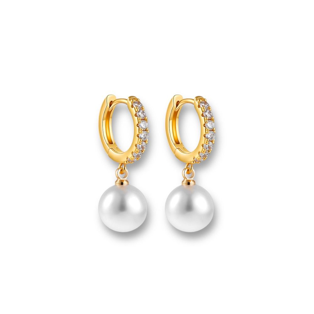 Earrings perla cristal